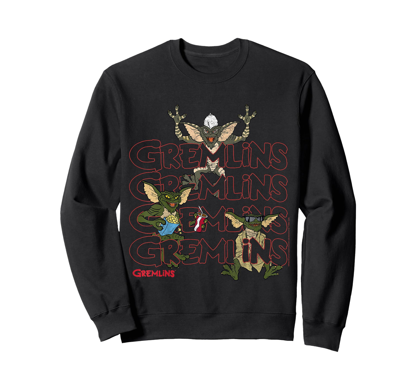 Kids Gremlins Text Stack T-Shirt