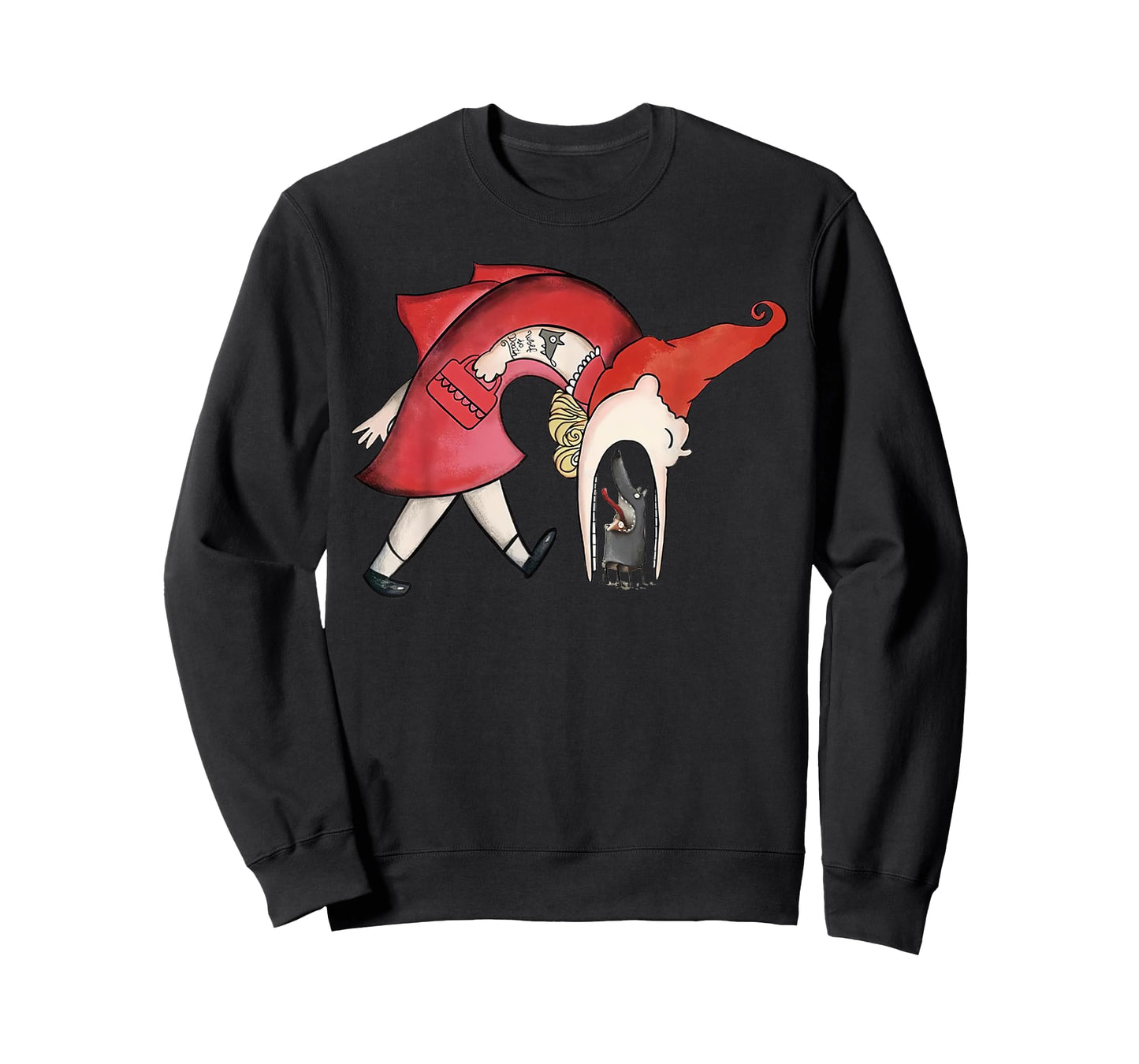 Soulisfree Avengers Little Red Riding Hood Eating Wolf T-Shirt