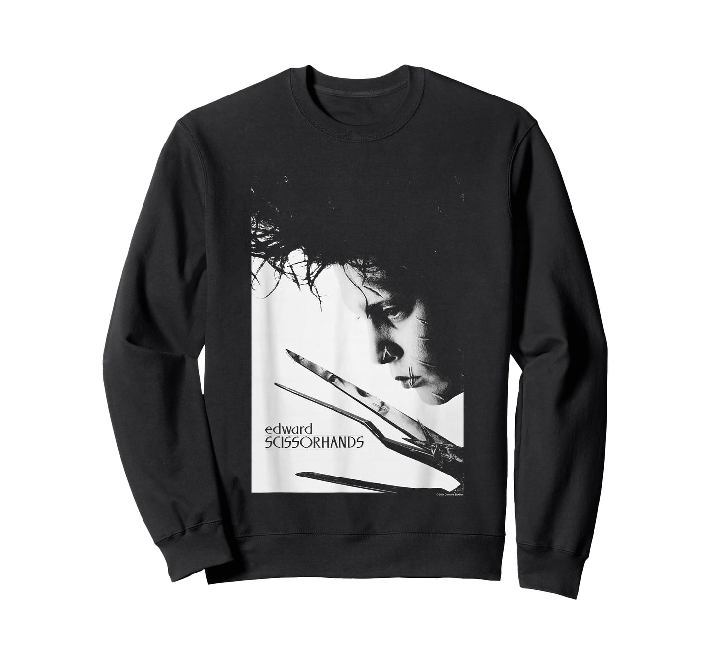 Edward Scissorhands Iconic Edward Vintage Big Chest Portrait T-Shirt