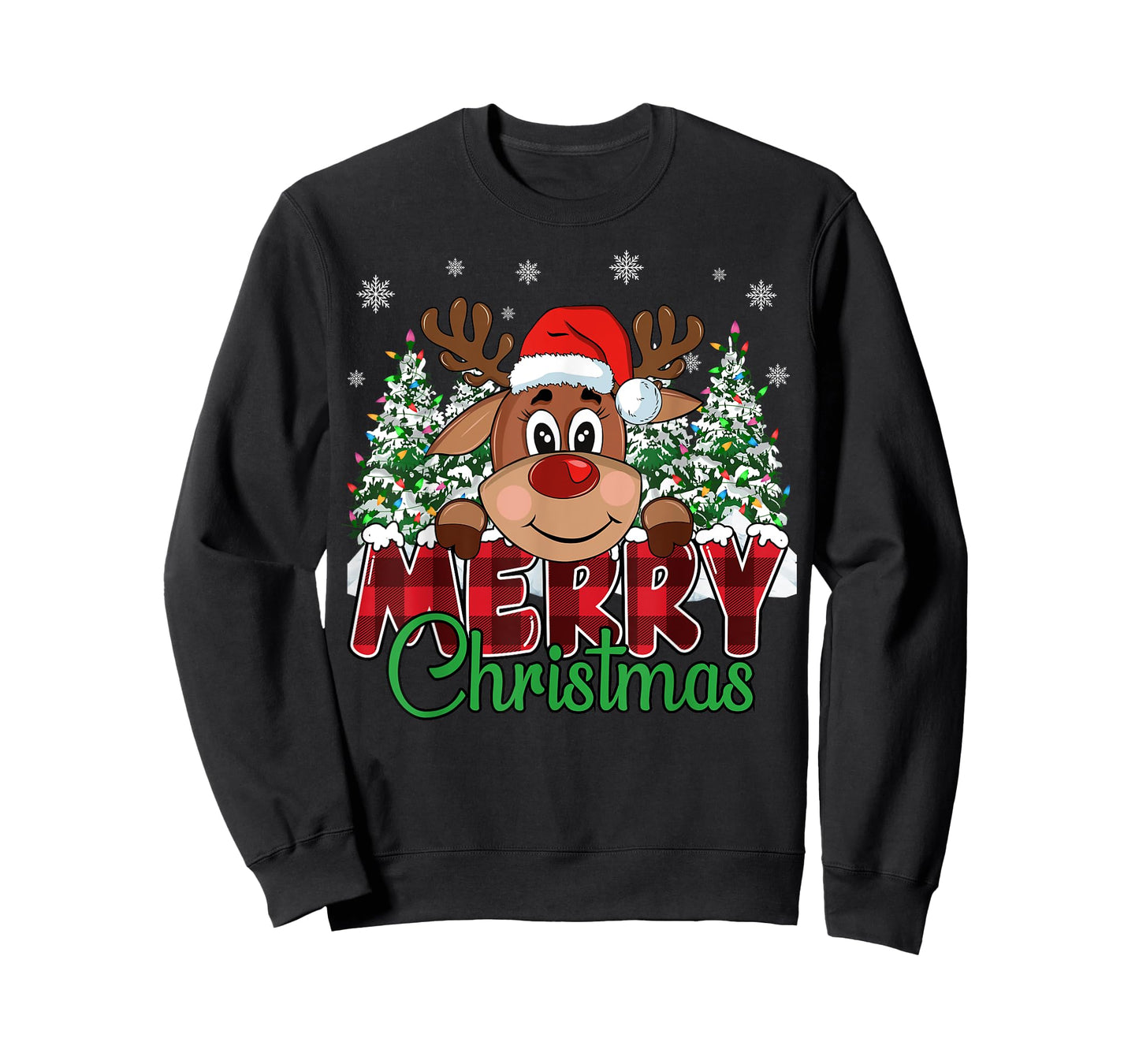 Funny Reindeer Xmas Family Merry Christmas T-Shirt