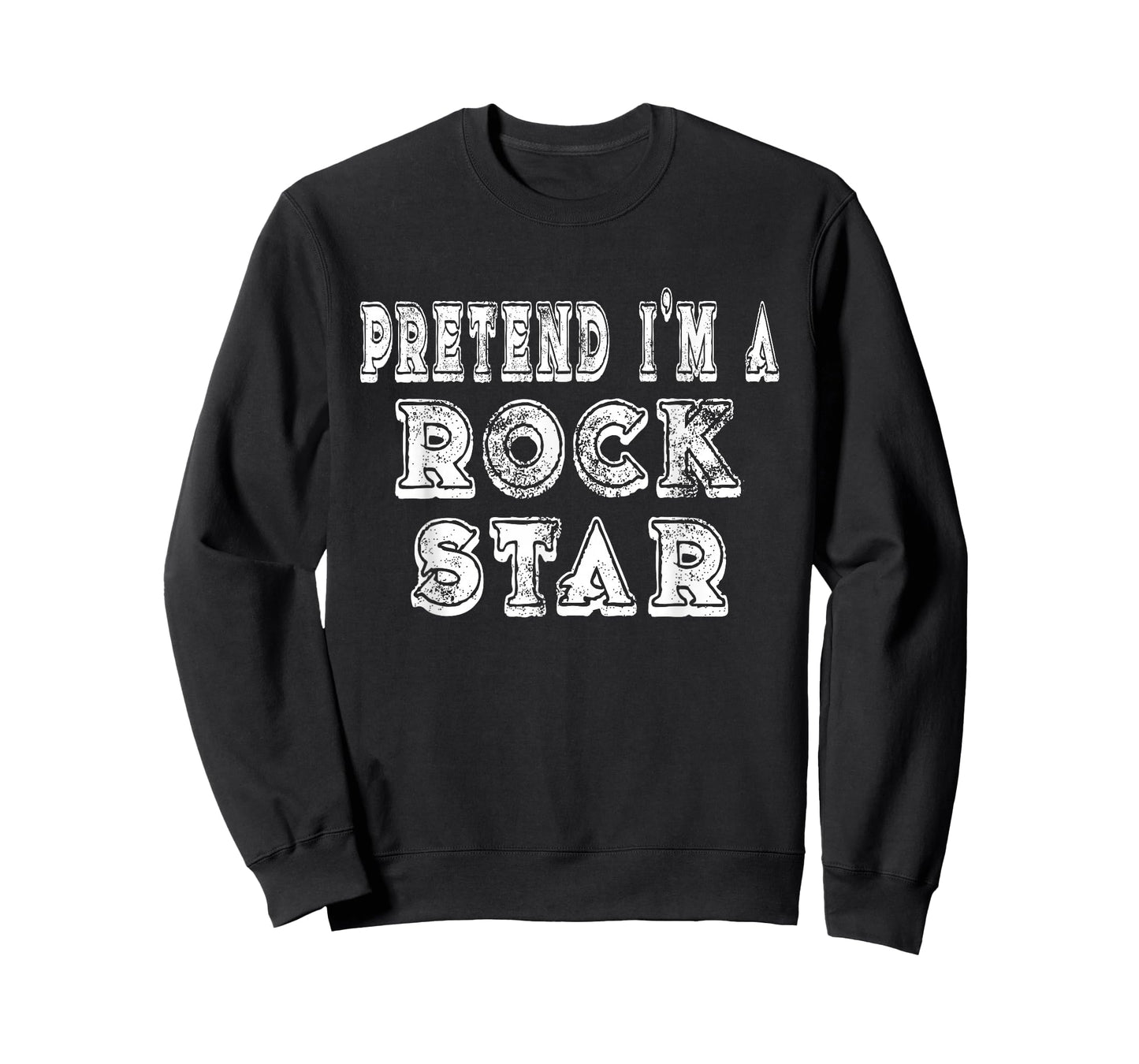 Lazy Pretend I'm A Rock Star Easy Funny Halloween Costume T-Shirt