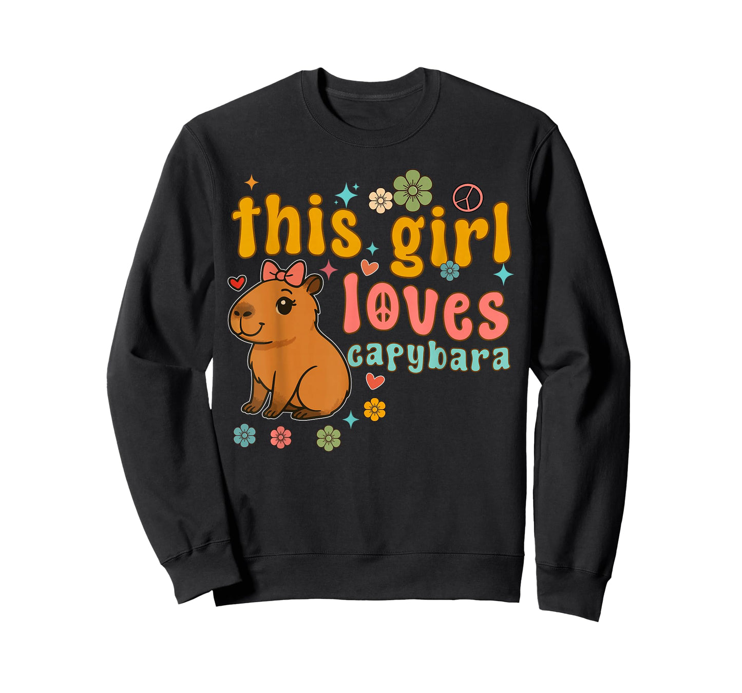 This Girl Loves Capybara Funny Capybara Daughter Niece Mom T-Shirt