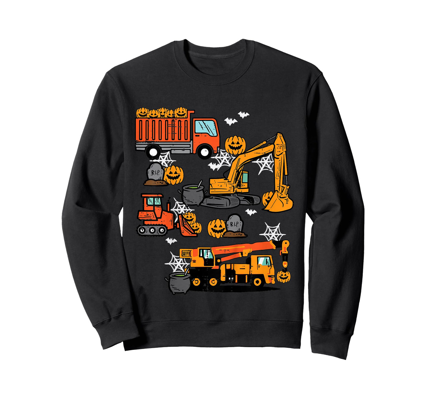 Kids Halloween Construction Trucks Costume Toddler Boys Youth T-Shirt