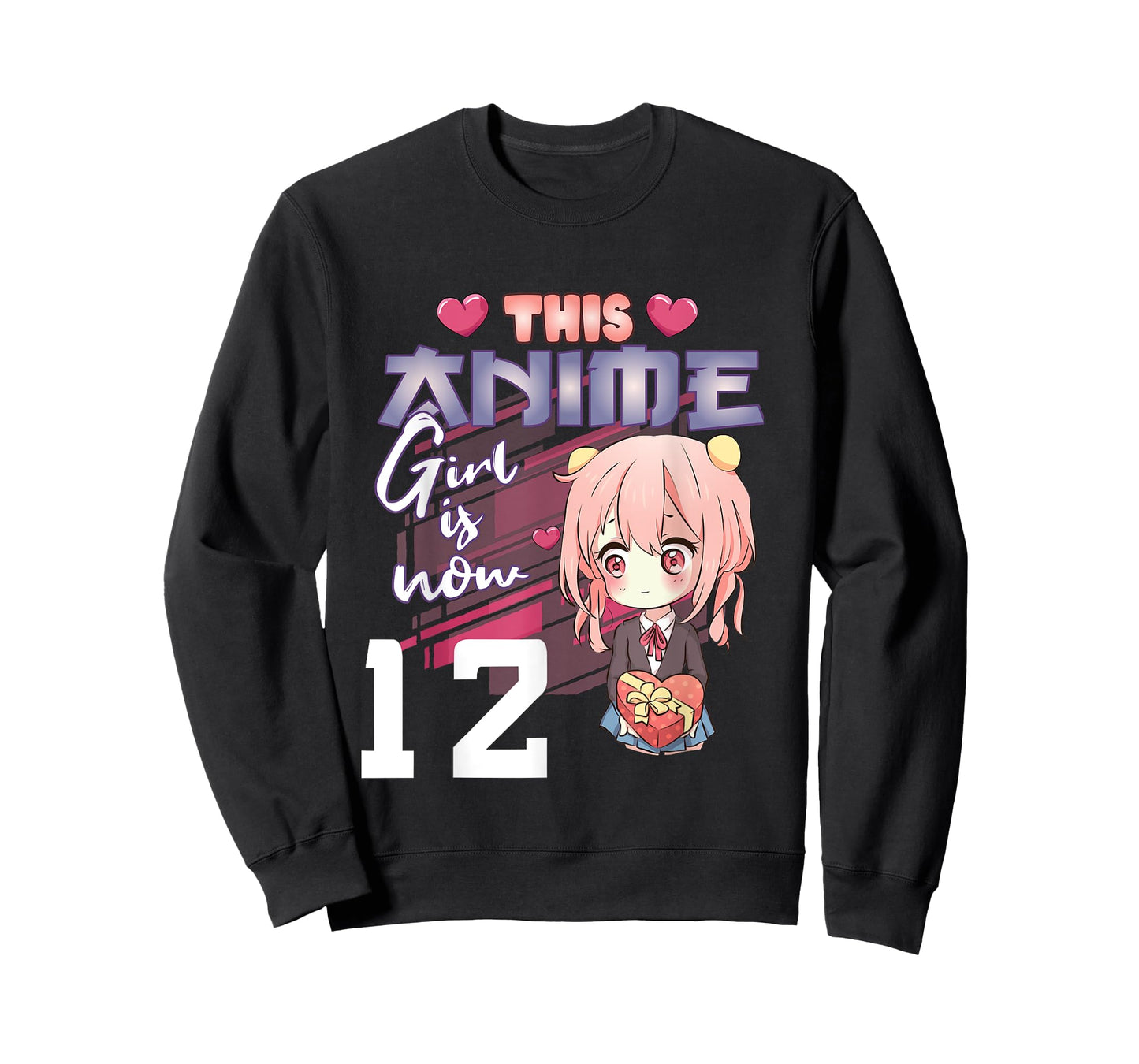 This Anime Girl Is Now 12 Years Old Anime 12th Birthday Girl T-Shirt