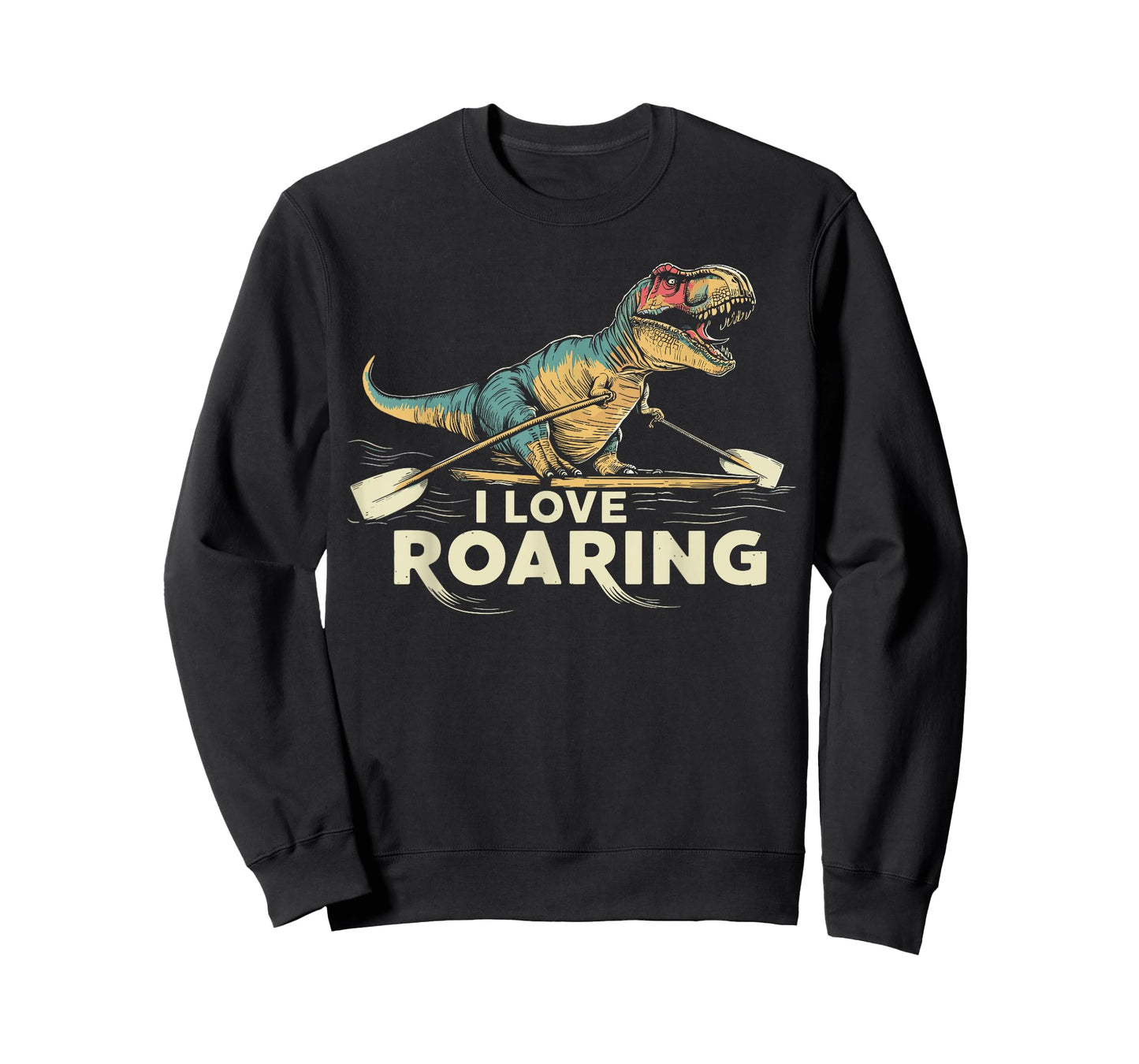 Funny Rowing T-Rex I Love Roaring T-Shirt