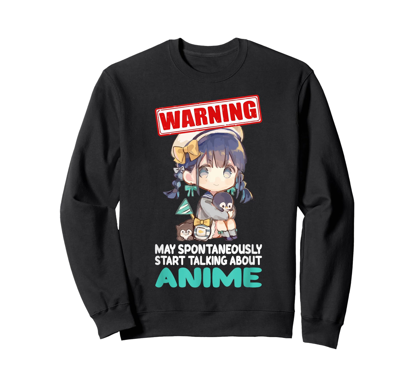 Warning May Spontaneously Start Talking About Anime Funny T-Shirt