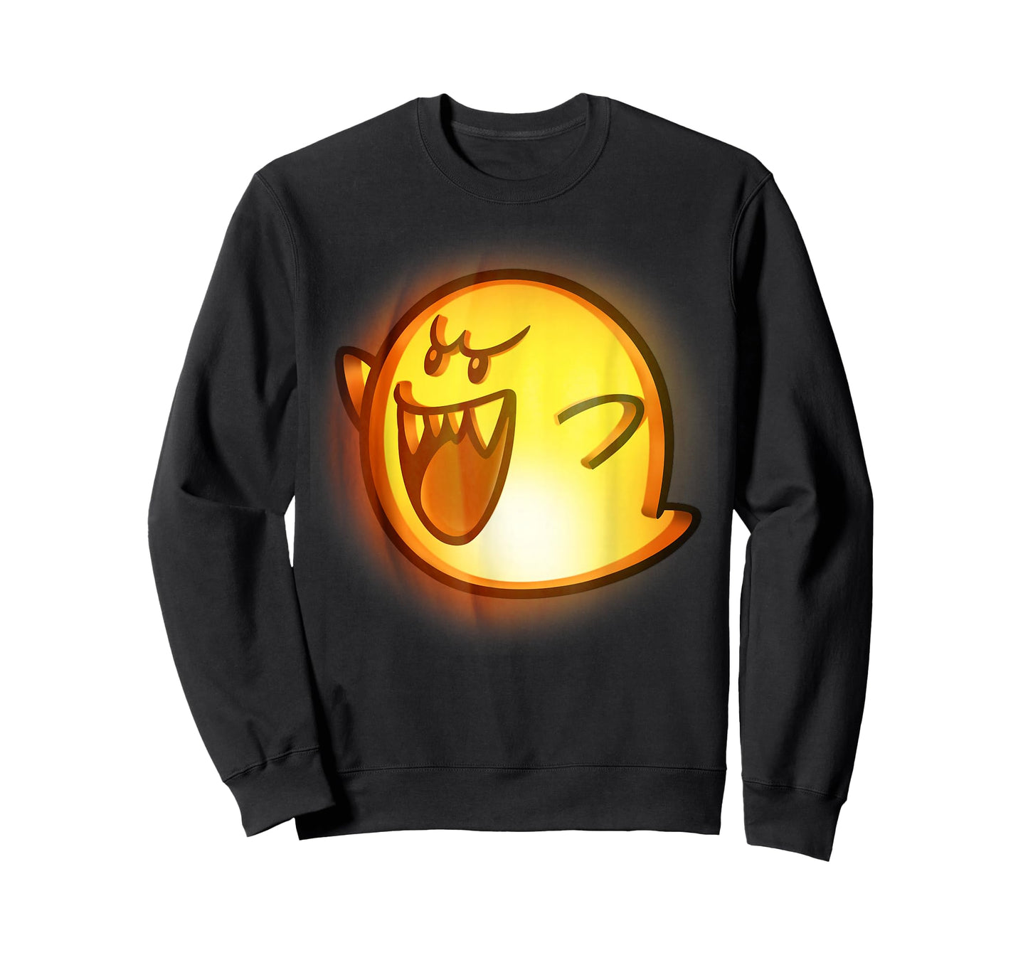 Nintendo Super Mario Boo Halloween Pumpkin Graphic T-Shirt T-Shirt