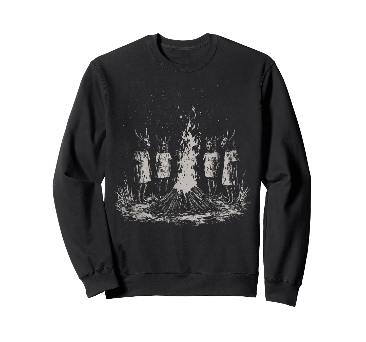 Retro Creepy Weirdcore Baphomet Blackcraft Goth Halloween T-Shirt