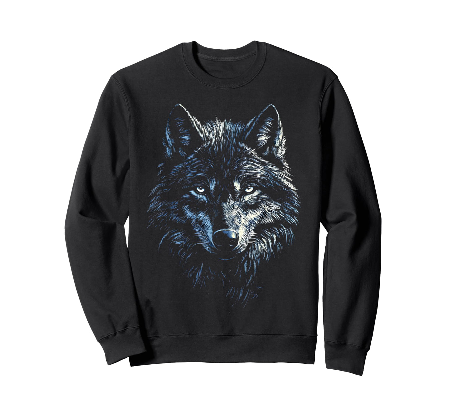 Timber Wolf Face Portrait Distressed Graphic Art Lover Gifts T-Shirt