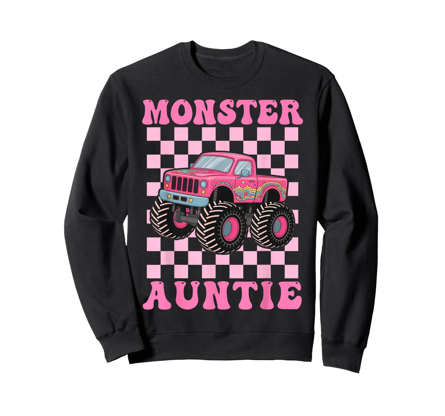 Monster Truck Auntie Family Matching Monster Truck Lovers T-Shirt