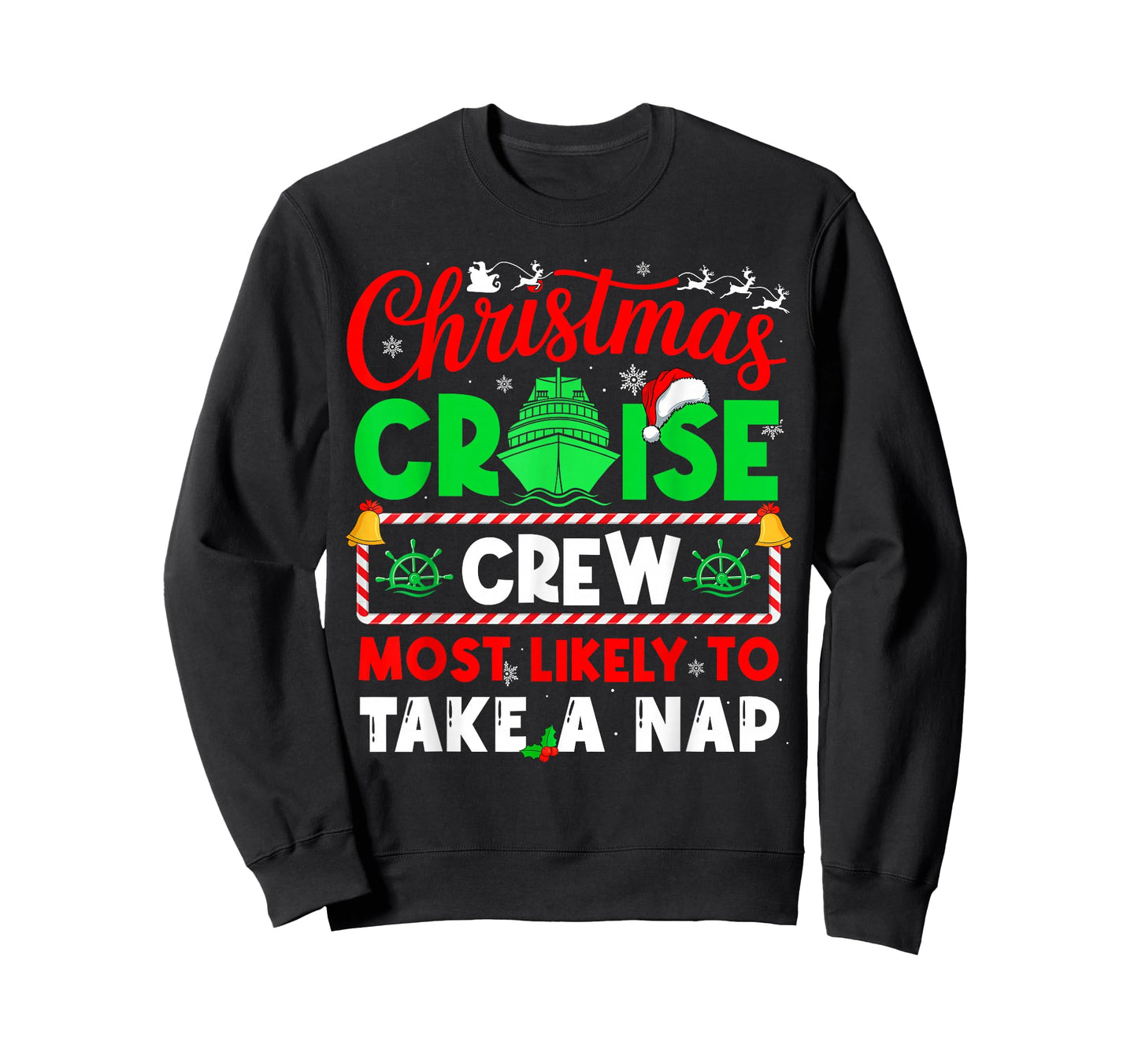 Christmas Cruise Crew Most Likely to TAKE A NAP T-Shirt