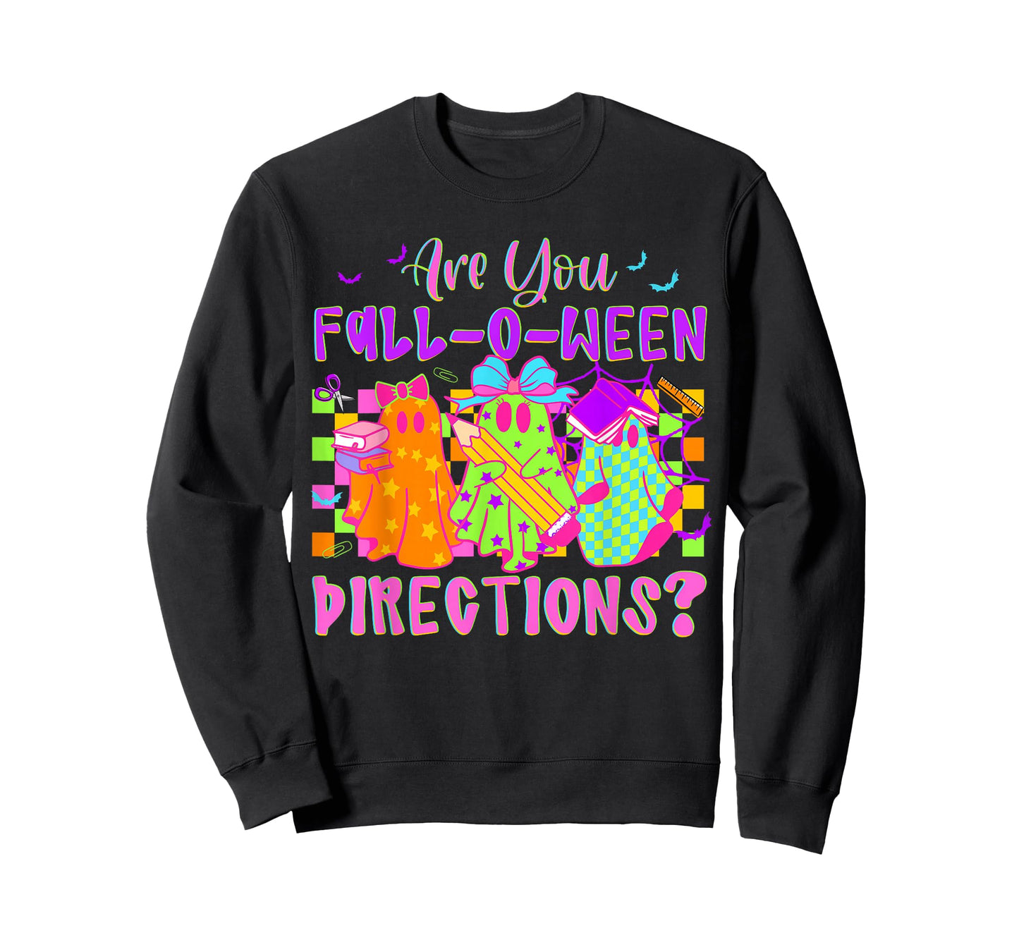 are You Fall-O-Ween Directions Ghost Halloween Teacher Women T-Shirt