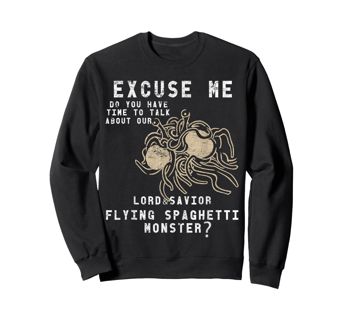 Our Lord & Savior Flying Spaghetti Monster FSM Funny parody