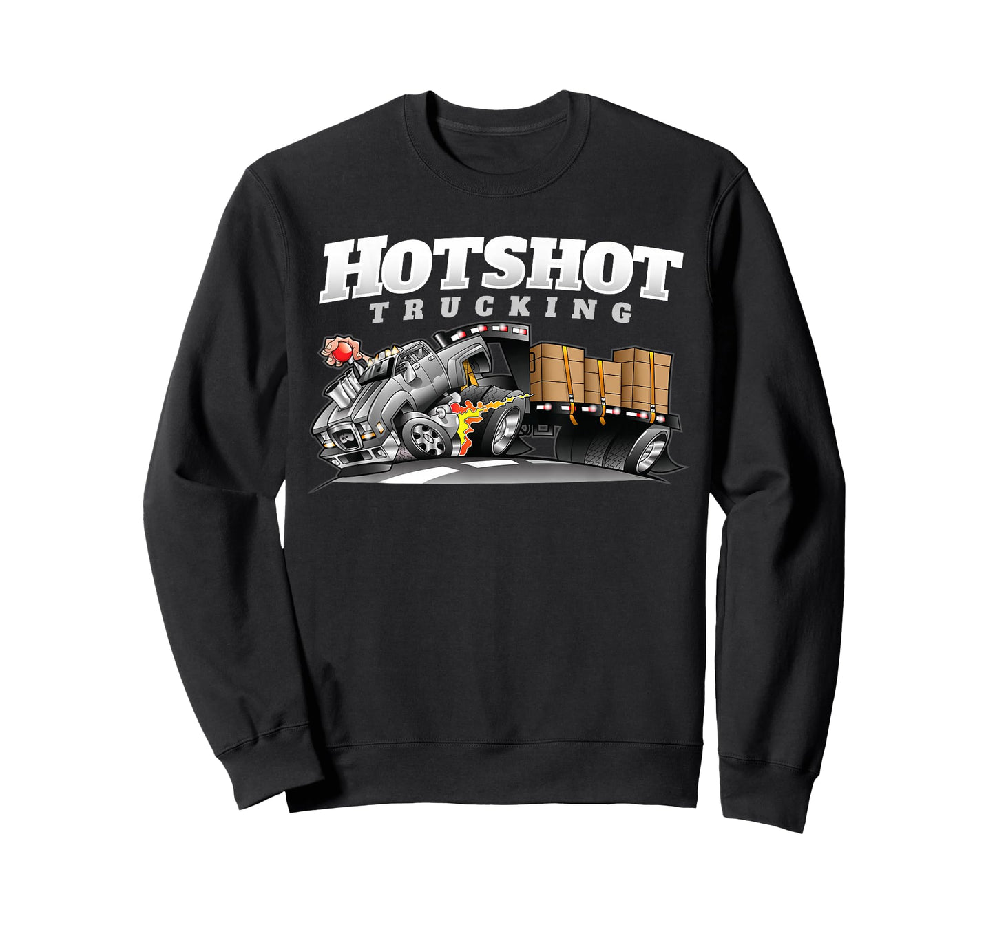 Hotshot Trucking Dually Truck And Trailer Dual Wheel Hauling T-Shirt