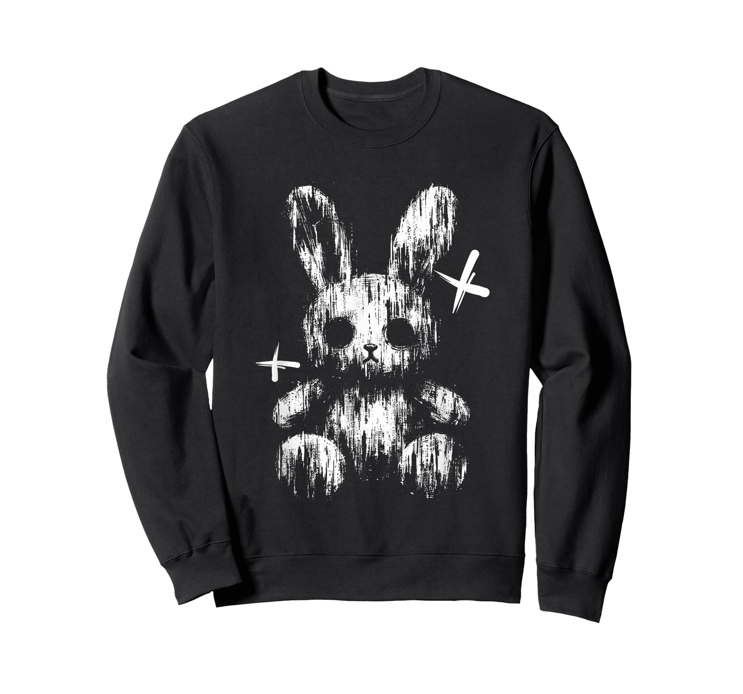 Creepy Anime Goth Bunny Rabbit Japanese Anime Goth Girl T-Shirt