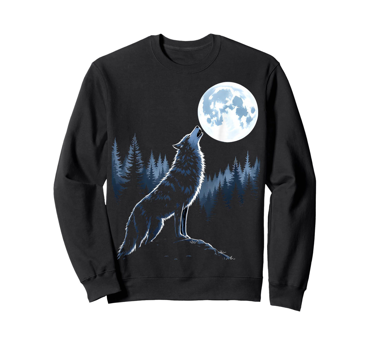 Wolf howling at moon howling wolf wildlife lovers T-Shirt
