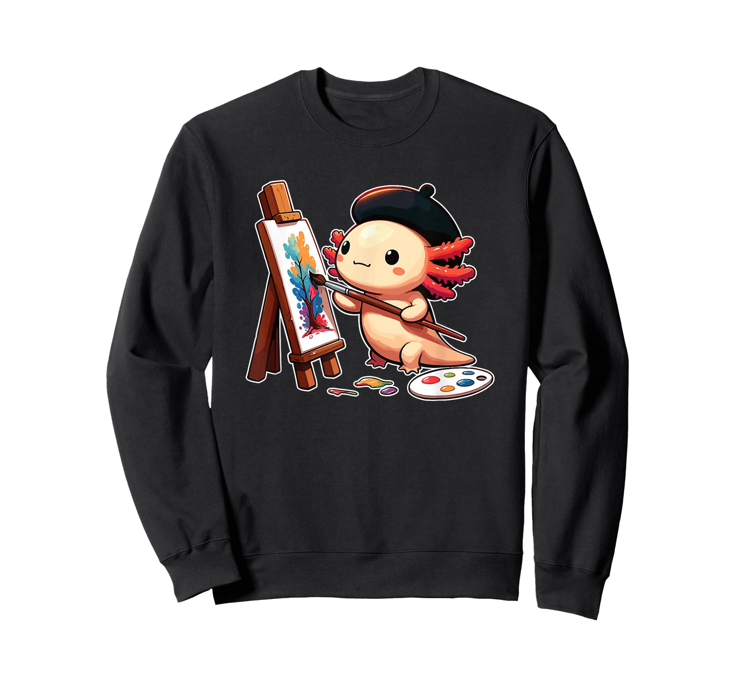 Painter Art Artist Axolotl T-Shirt