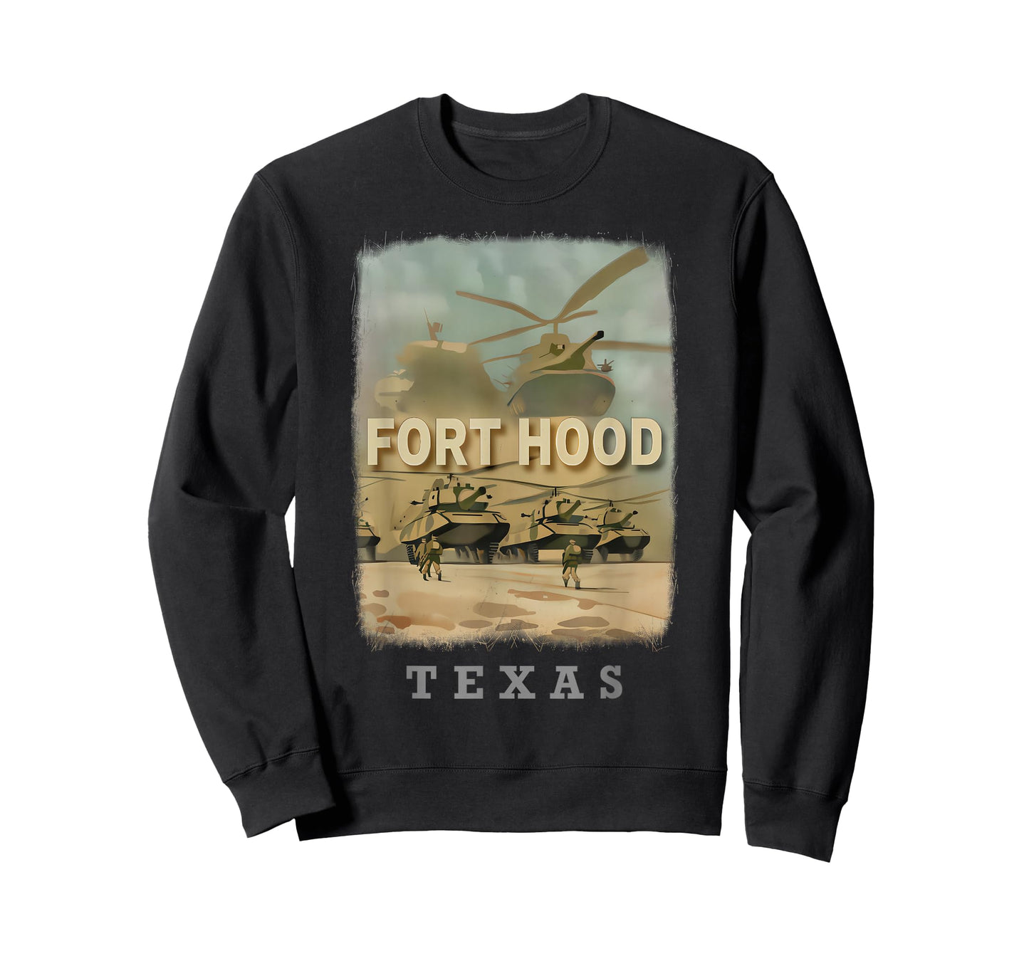 Fort Hood Texas TX Military Might SD755 T-Shirt