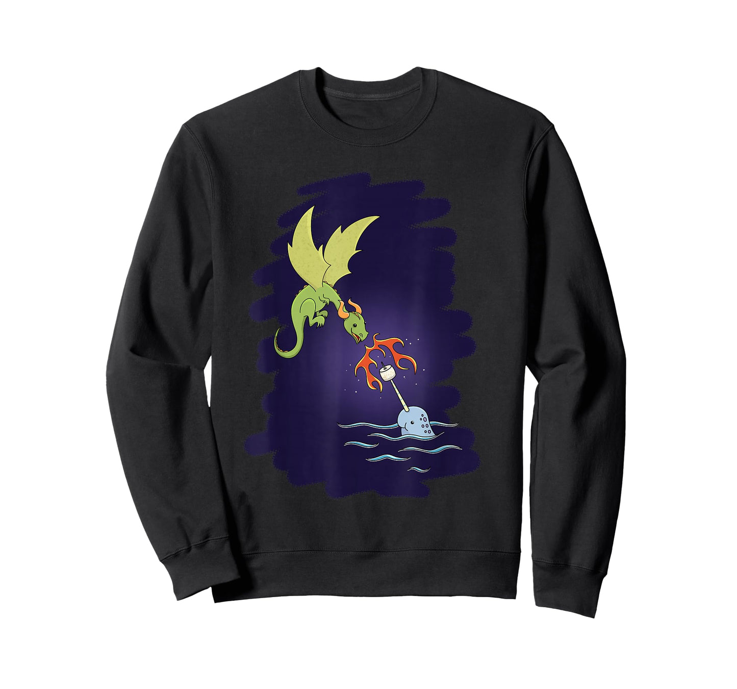 Dragon & Narwhal Campfire Marshmallow Roast, Teamwork T-Shirt