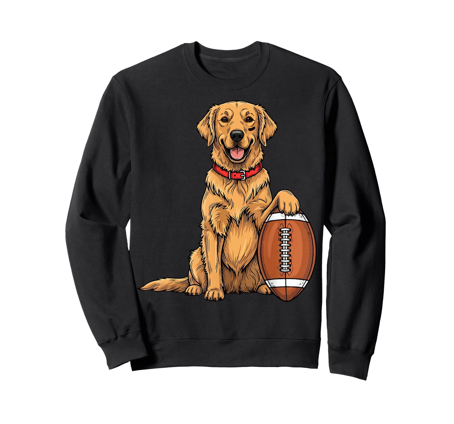 Golden Retriever Dog Football Game Day Touchdown Season T-Shirt