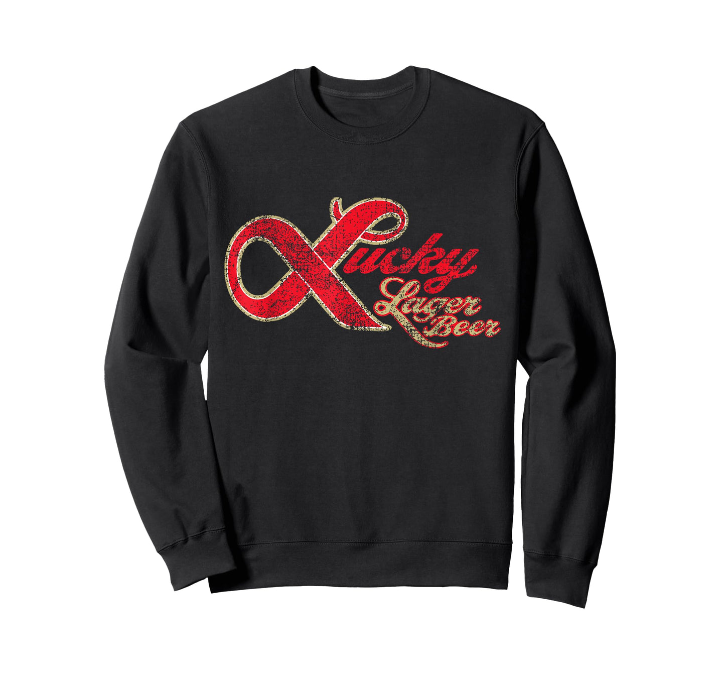 Lucky Lager Beer Vintage Style - Logo T-Shirt