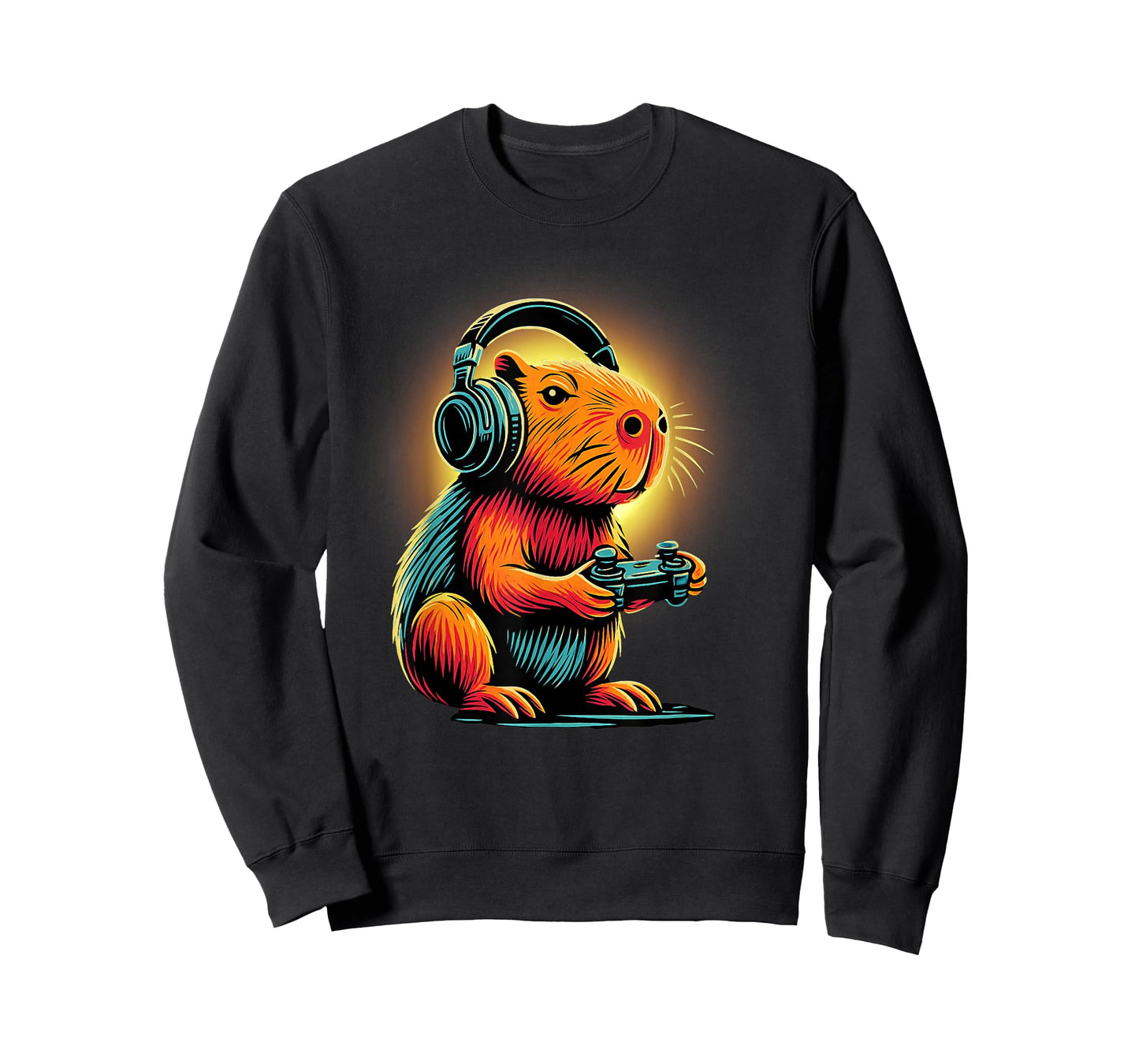 Capybara Gaming - Funny Gamer Capybara Design Classic T-Shirt