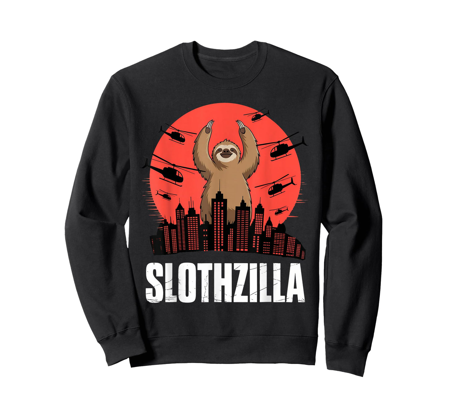 Slothzilla Funny Sloth Monster Japanese Art T-Shirt