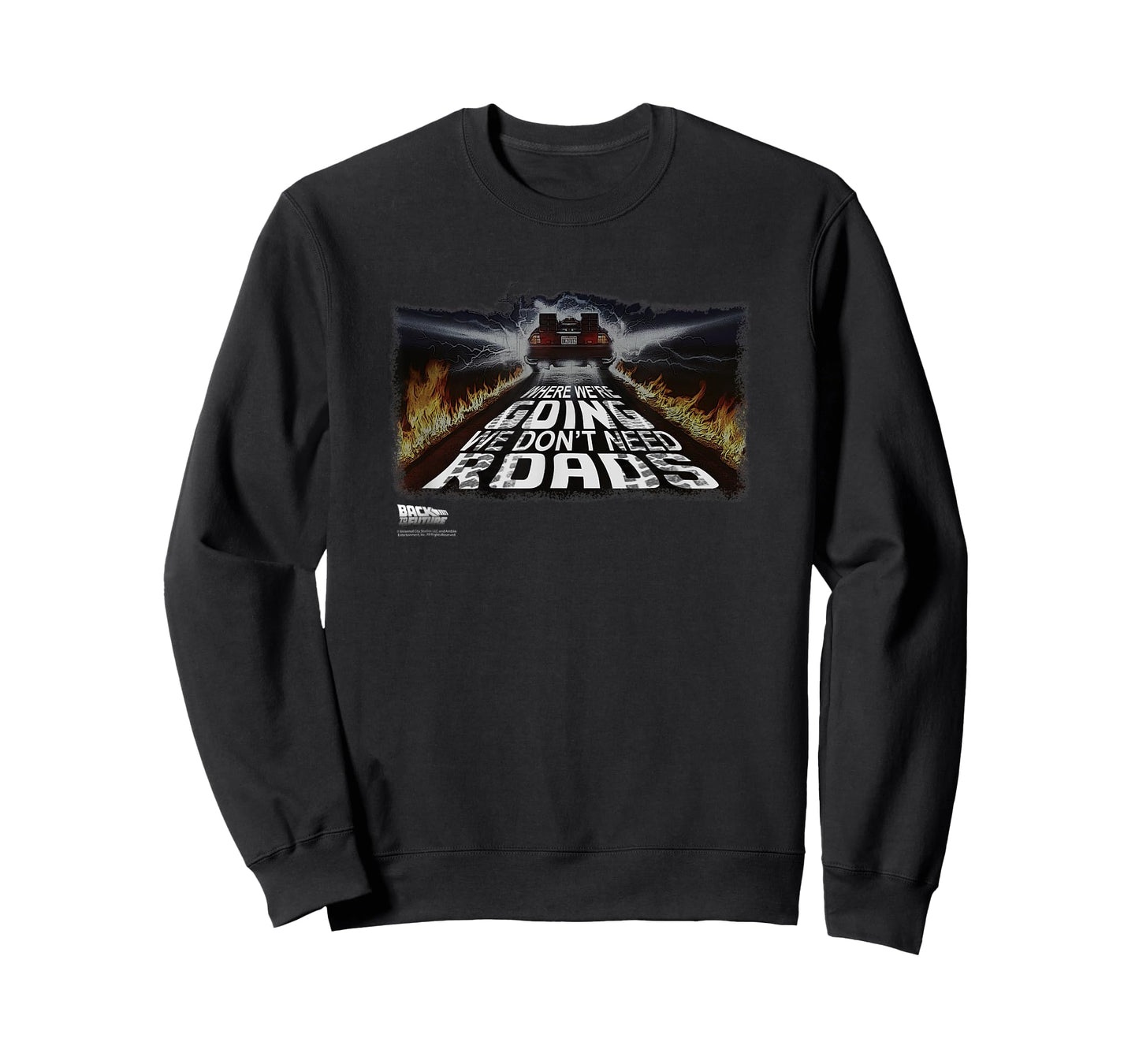 Back To The Future We Don't Need Roads DeLorean T-Shirt