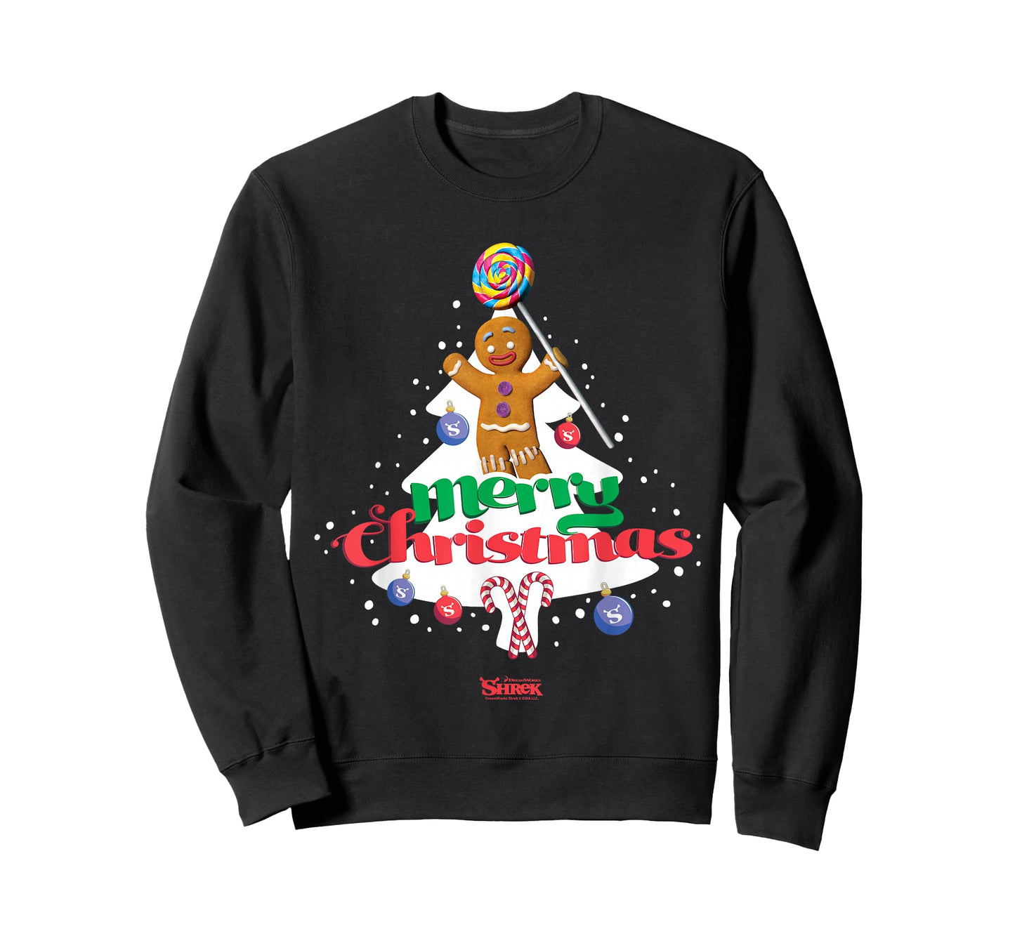 Shrek Gingy Merry Christmas Candy Tree T-Shirt