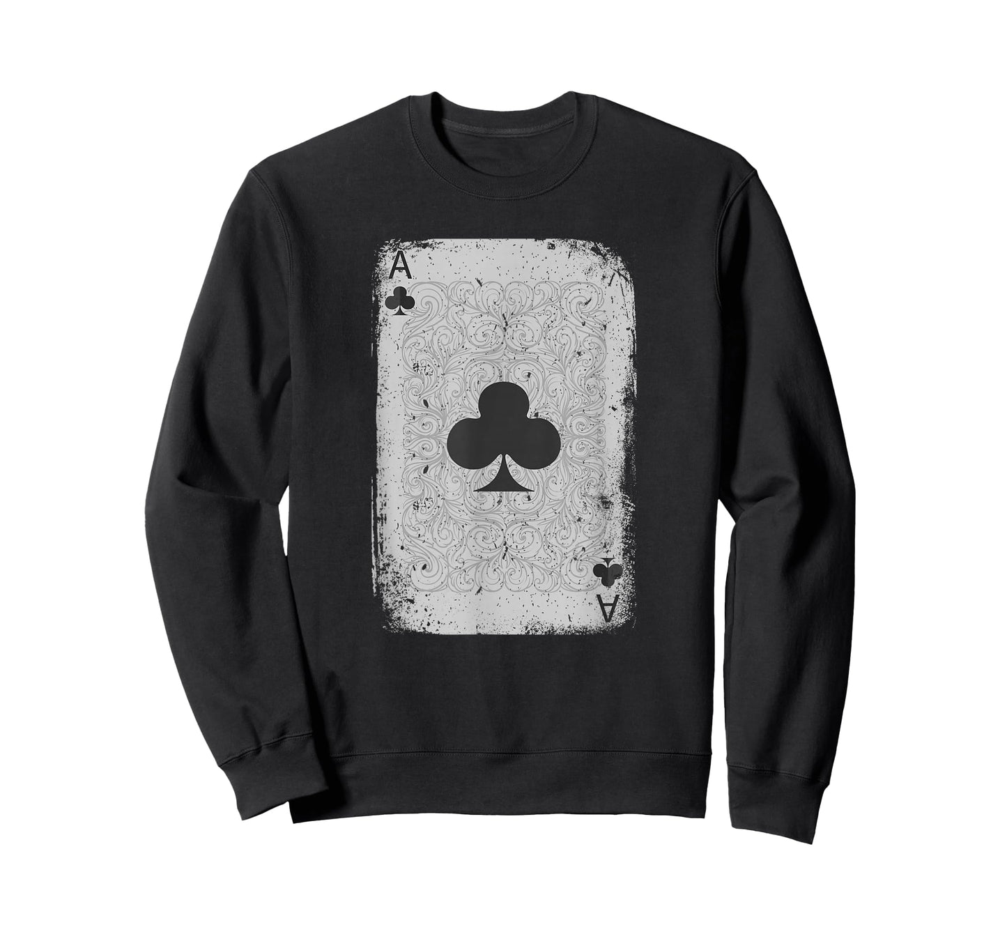 Vintage Distressed Ace of Clubs Poker Playing Card T-Shirt T-Shirt