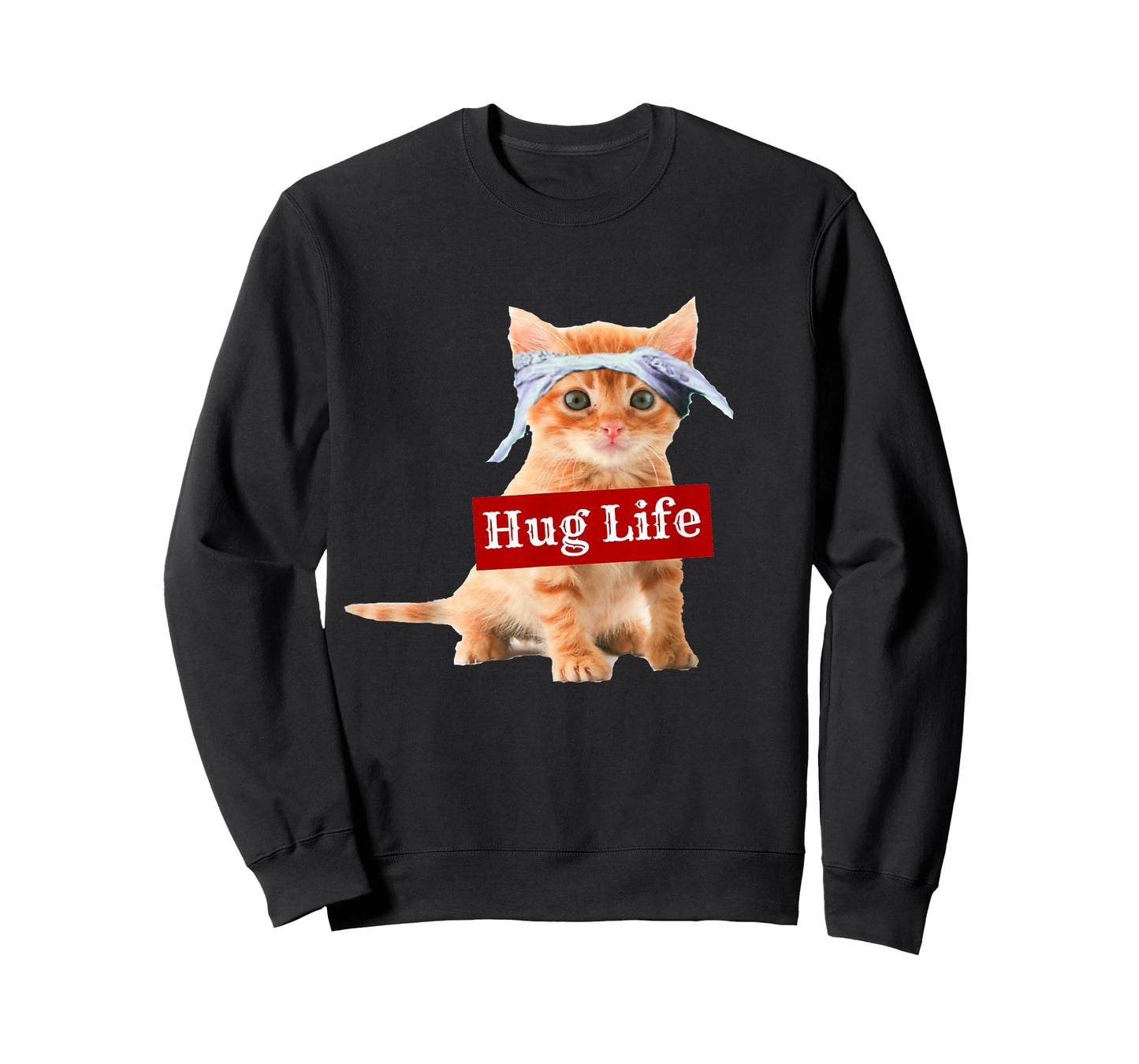 Hug Life Kitty Tee Shirt T-Shirt Kitten Kitteh Cat Thug Gang T-Shirt for Men Women