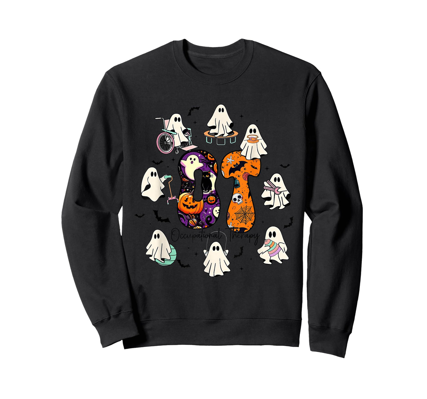COTA Occupational Therapist Halloween Spooky OT Ghost T-Shirt