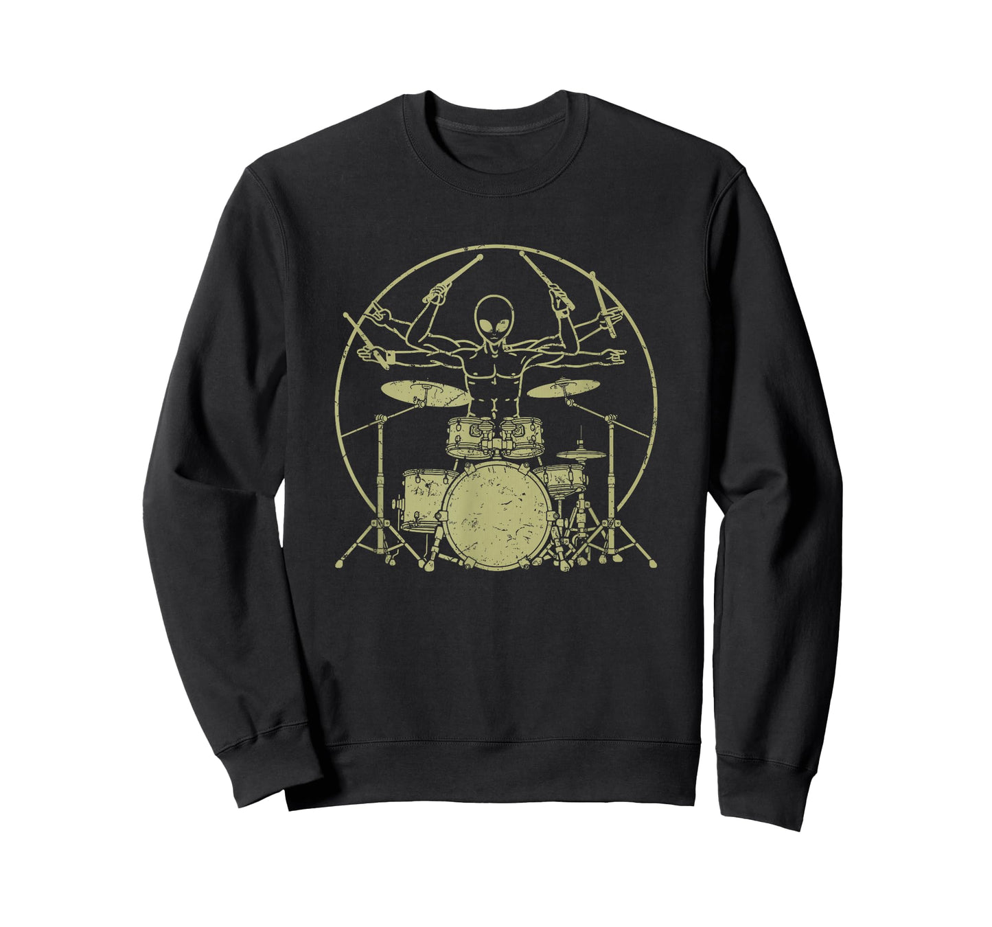 Vintage UFO Alien Drummer T-Shirt