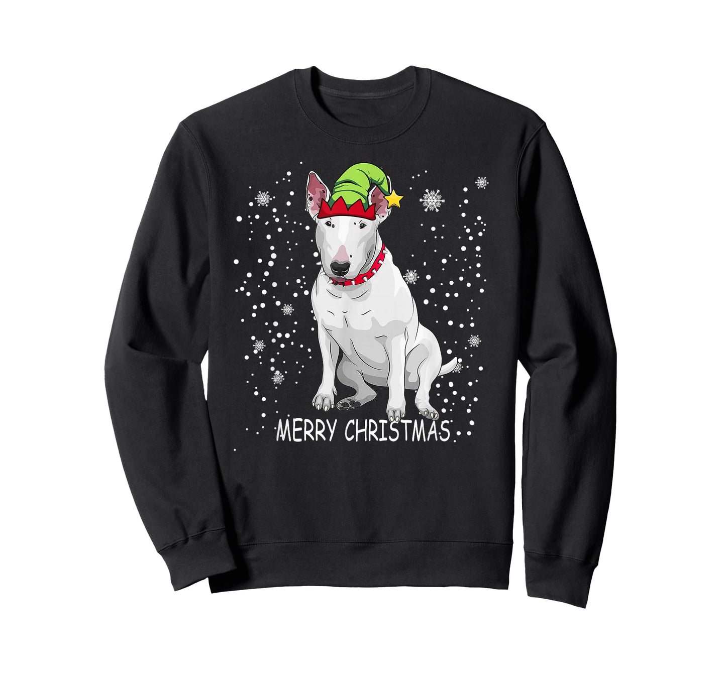 Bull Terrier Dog Tree Christmas Sweater Xmas Dogs T-Shirt