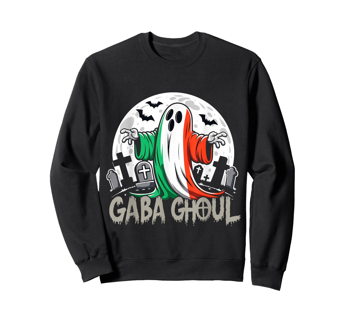 Funny Gaba Ghoul Italian Ghost Graveyard Full moon Gabagool T-Shirt