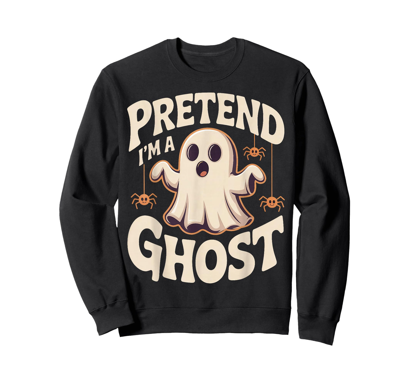Pretend I'm A Ghost Funny Lazy Halloween Ghost Costume T-Shirt