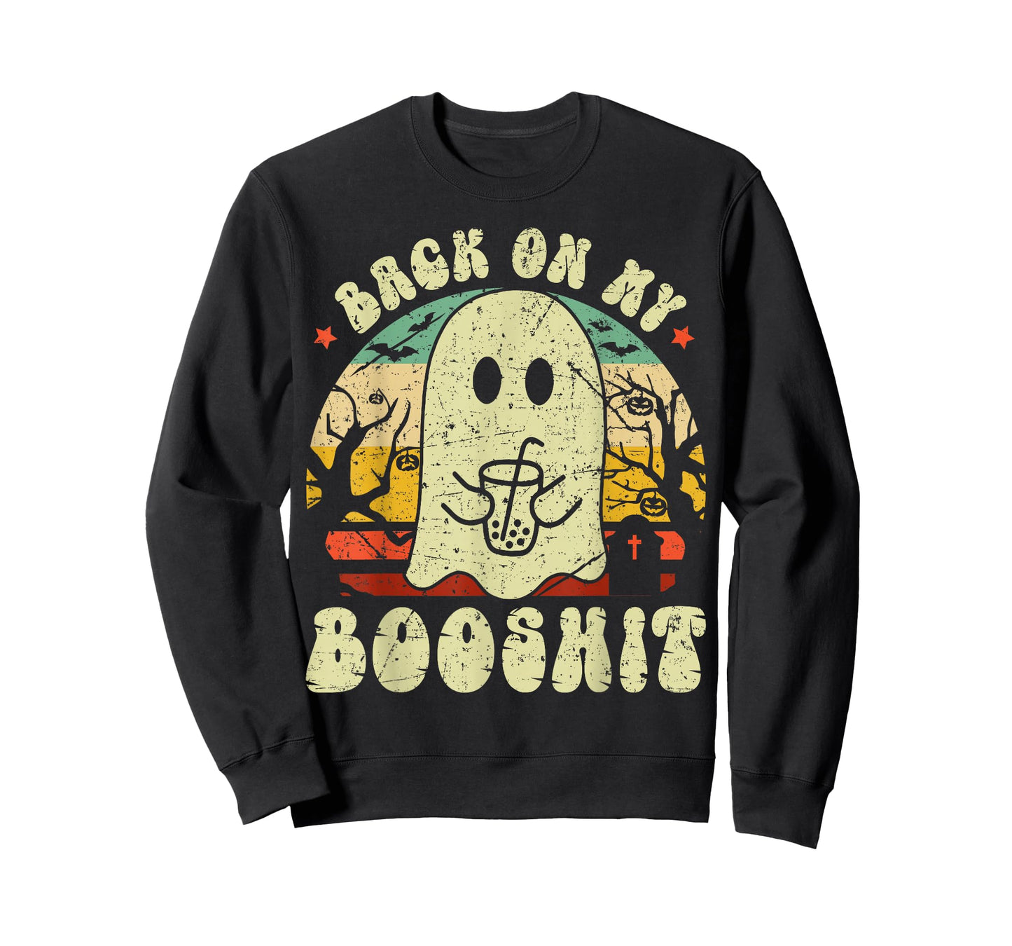 Back On My BooShit Funny Boo Ghost Halloween Costume T-Shirt