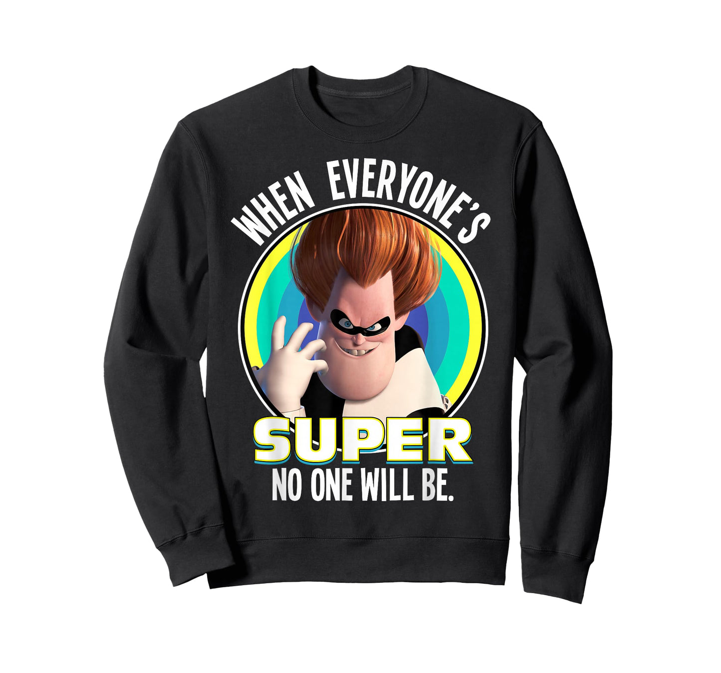 Disney Pixar The Incredibles Syndrome Super Retro Portrait T-Shirt