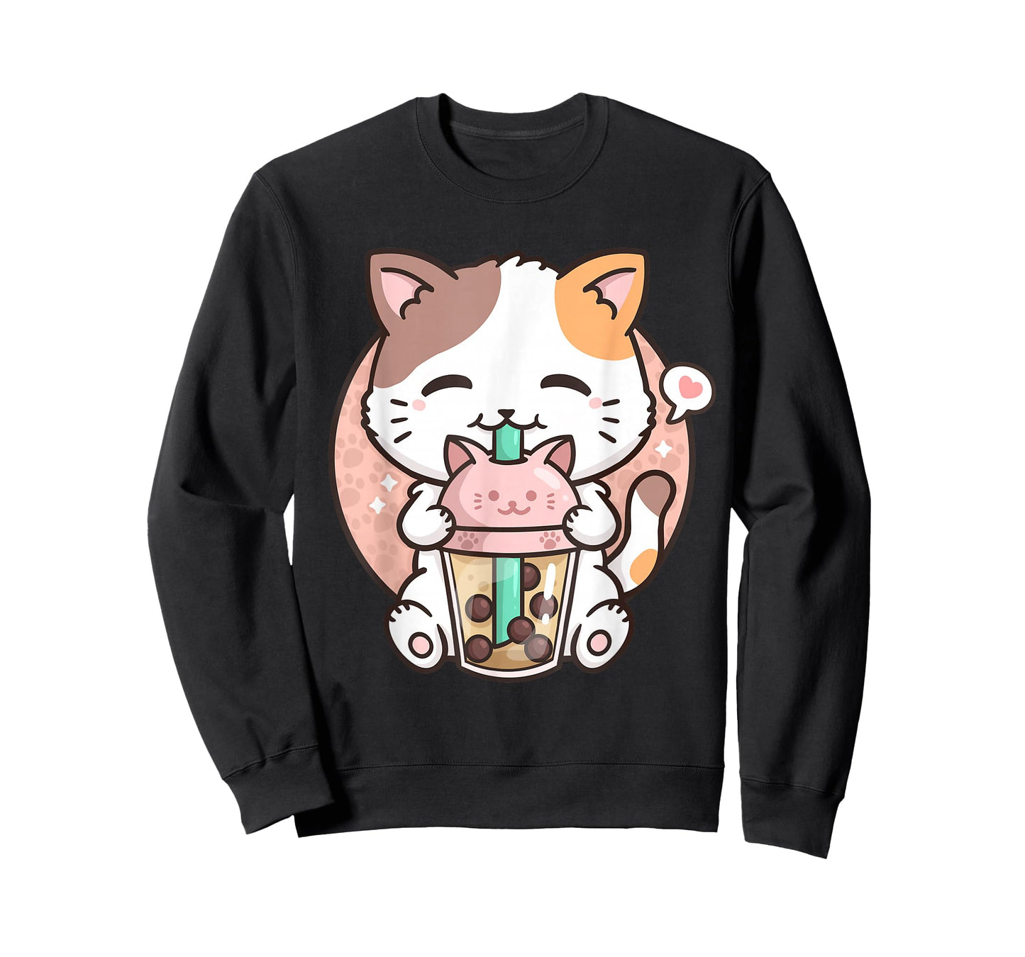 Boba Tea Cat Bubble Tea Cat Milk Tea Kawaii Anime Cat T-Shirt