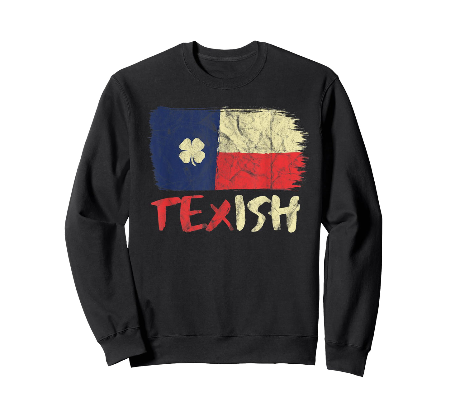 Texish Texas Flag Irish Pride Shamrock St Patricks T-Shirt
