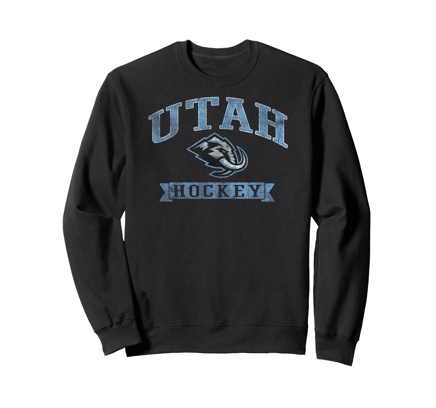 Utah Mammoth Vintage Hockey Dark Heather Officially Licensed T-Shirt