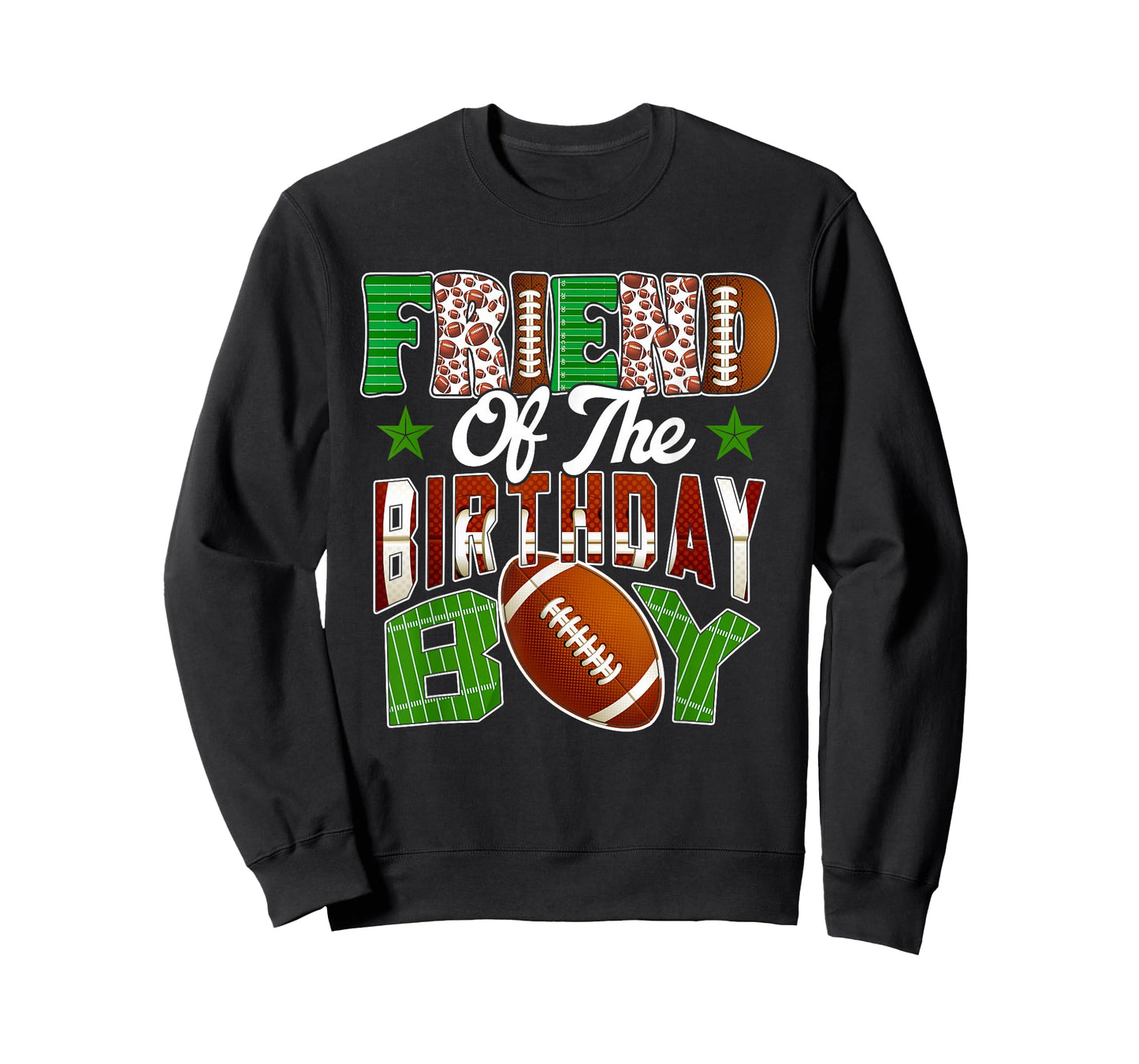 Friend of The Birthday Boy Football Party Family Matching T-Shirt