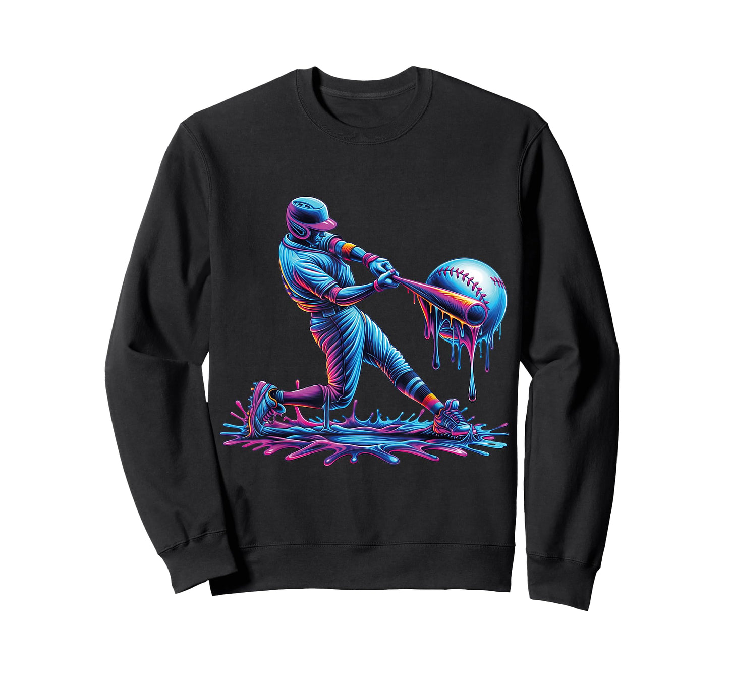 Baseball Drip For Boys Player Ice Cream Drip Baseball Stuff T-Shirt