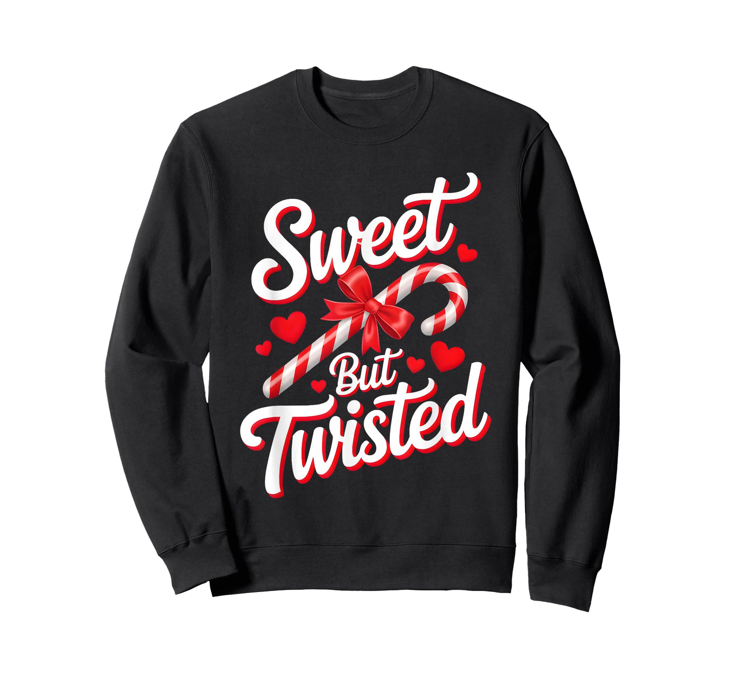 Sweet But Twisted Funny Christmas Candy Cane Xmas Holiday T-Shirt