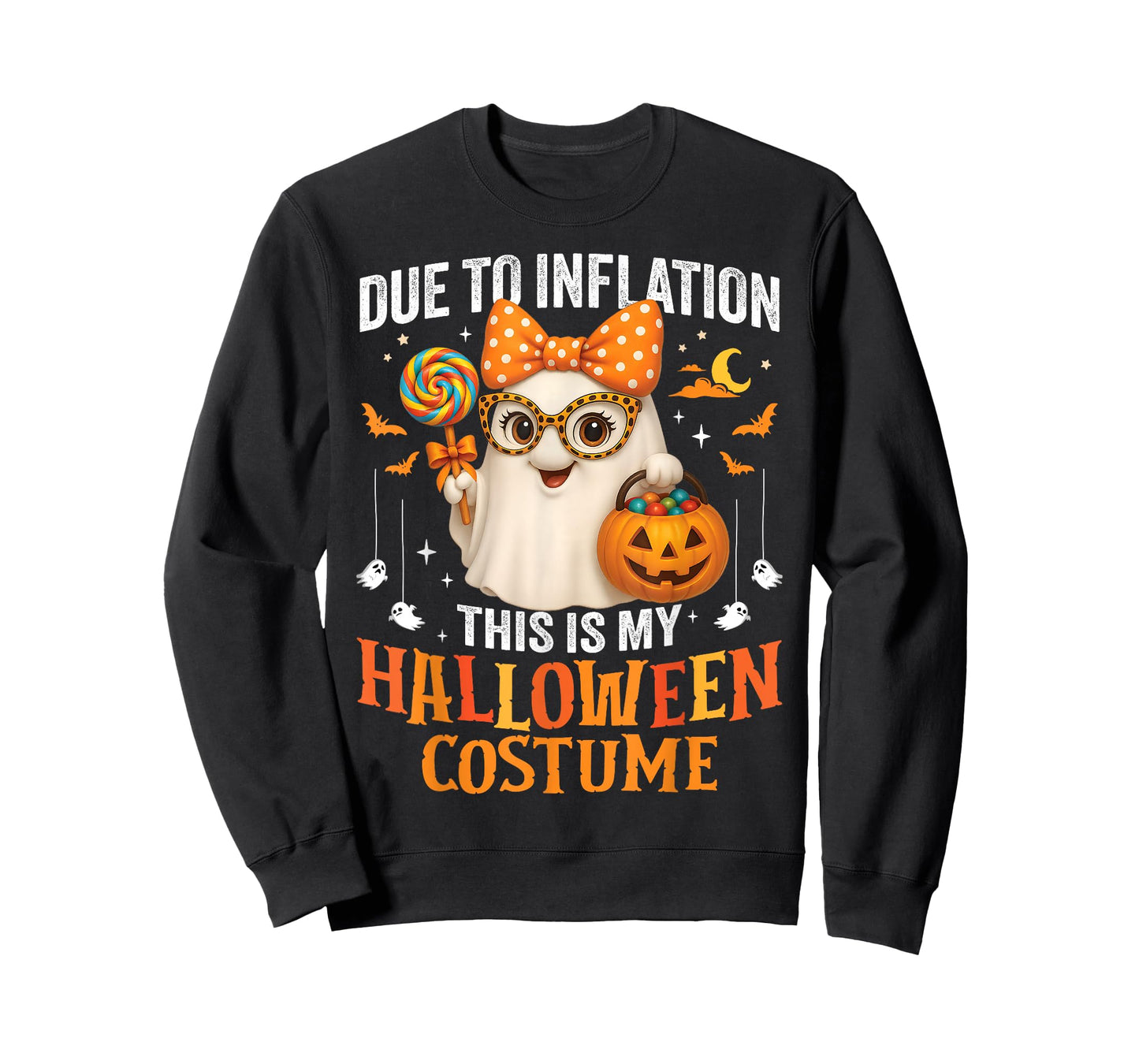 Due To Inflation This Is My Halloween Costume Women Girls T-Shirt