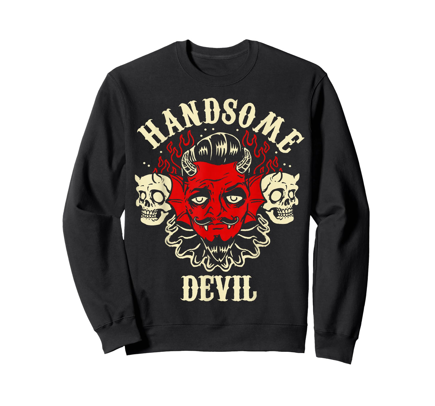 Horror Art - Handsome Devil Demon Psychobilly Lowbrow Art T-Shirt