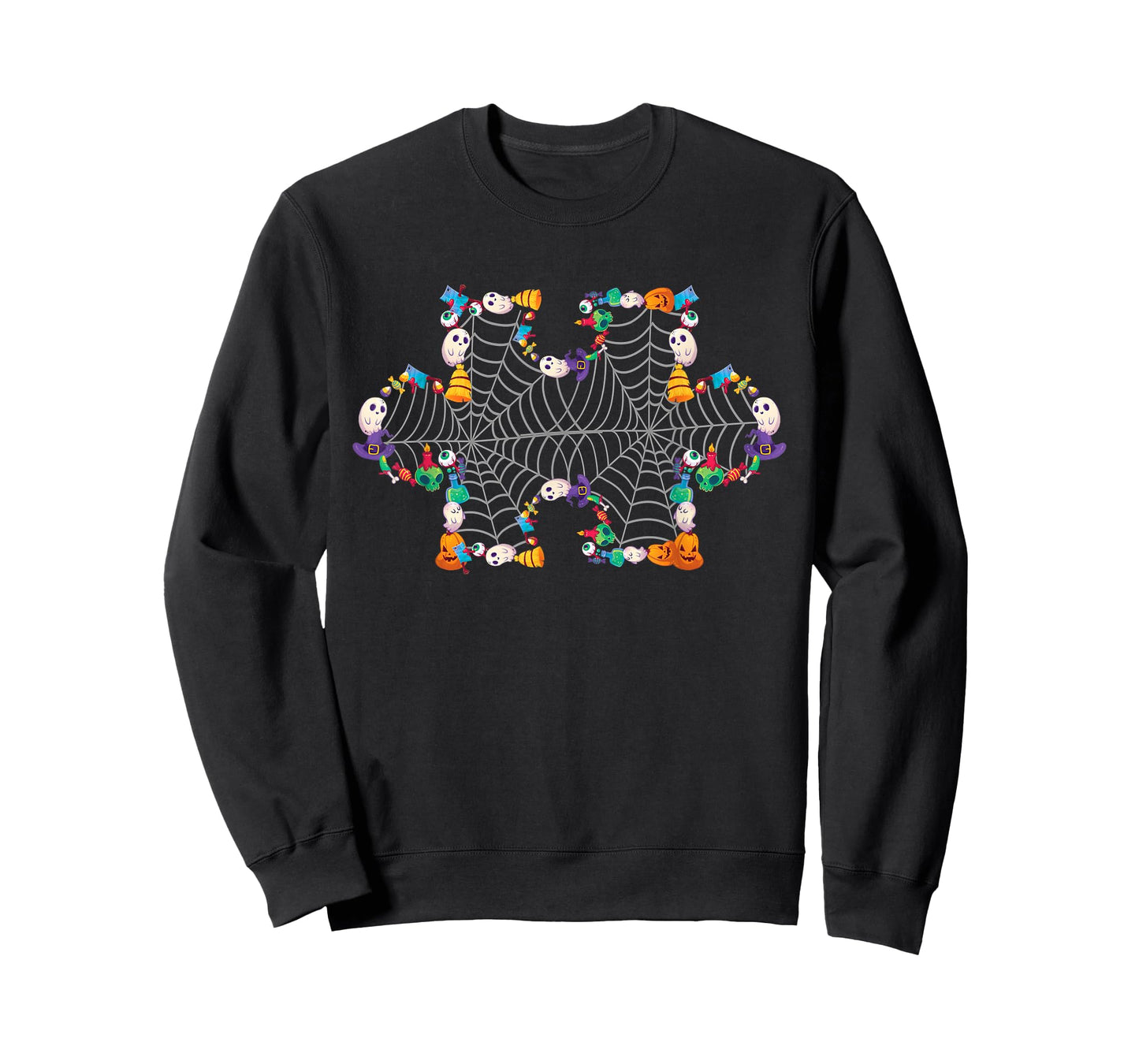 Halloween Autism Awareness Puzzle Pumpkin Ghost Broom Zombie T-Shirt