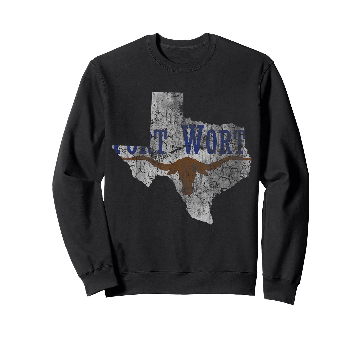 Fort Worth Flag Texas Home Love Family Vintage Fade Texan T-Shirt