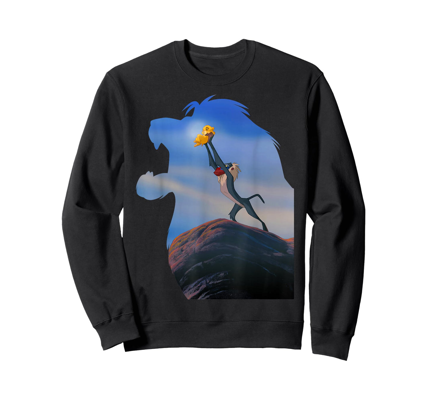 Disney Lion King Mufasa Silhouette Pride Rock Rafiki Simba T-Shirt