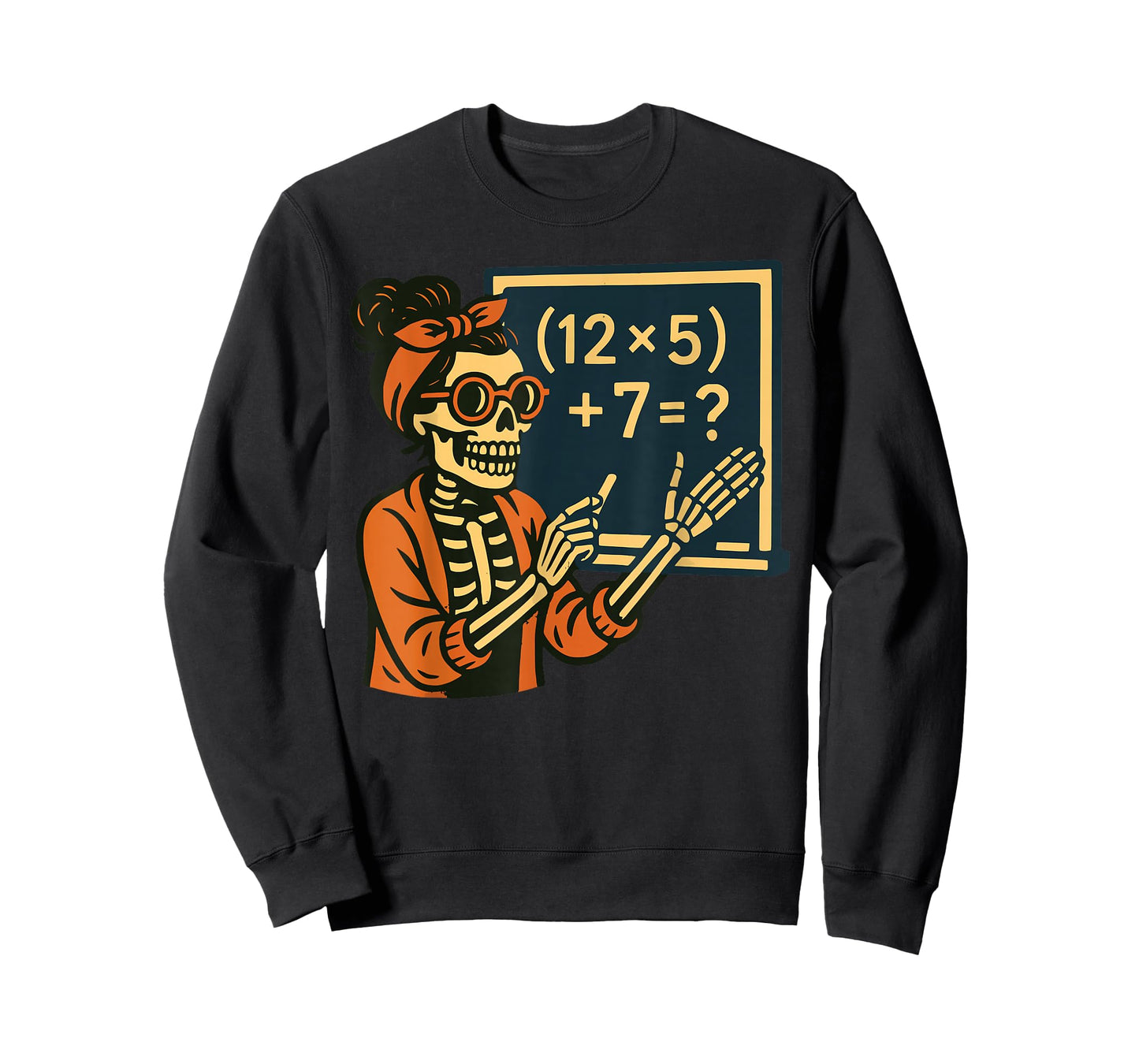 Halloween Teacher Six Seven Meme 6 7 Skeleton Spooky Costume T-Shirt